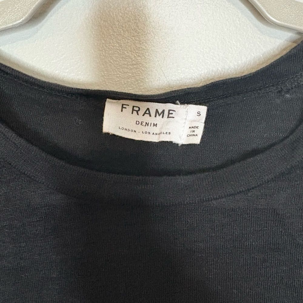 FRAME Ruffle Cuff Linen Top - Picture 7 of 8